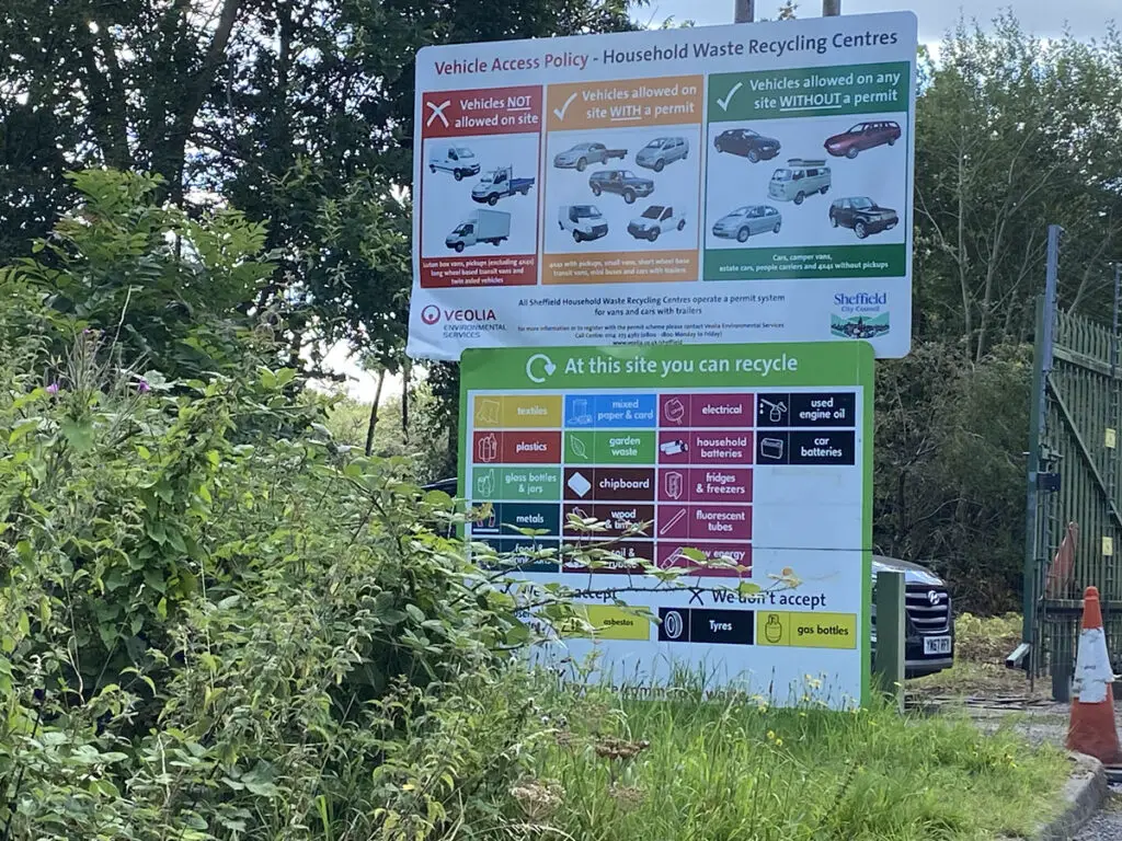 sheffield tip information sign