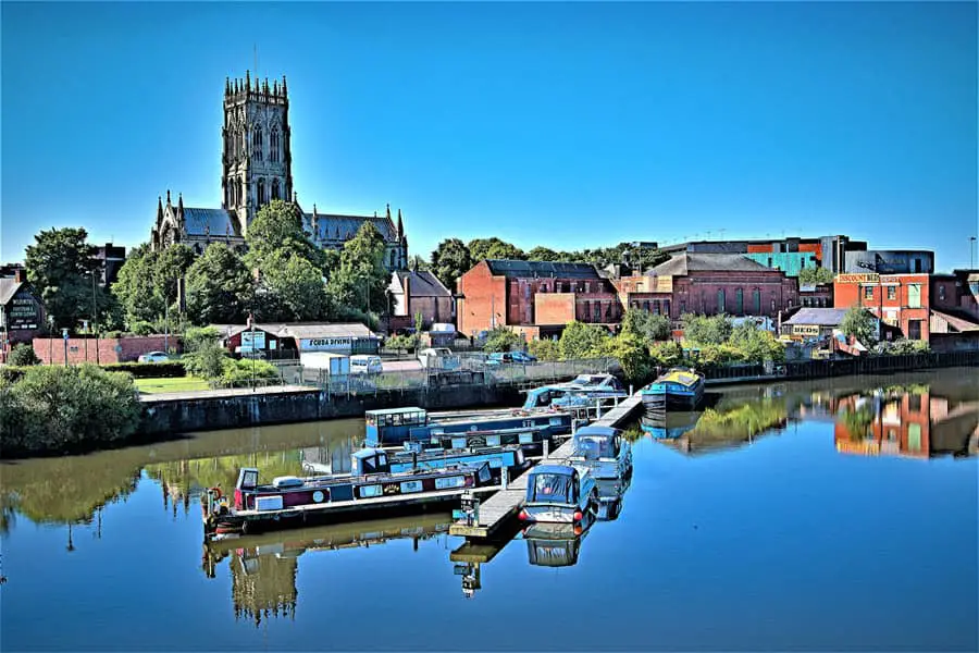 Doncaster view over River Don