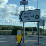 airmyn recycling site road sign