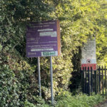 ashbourne tip entrance sign