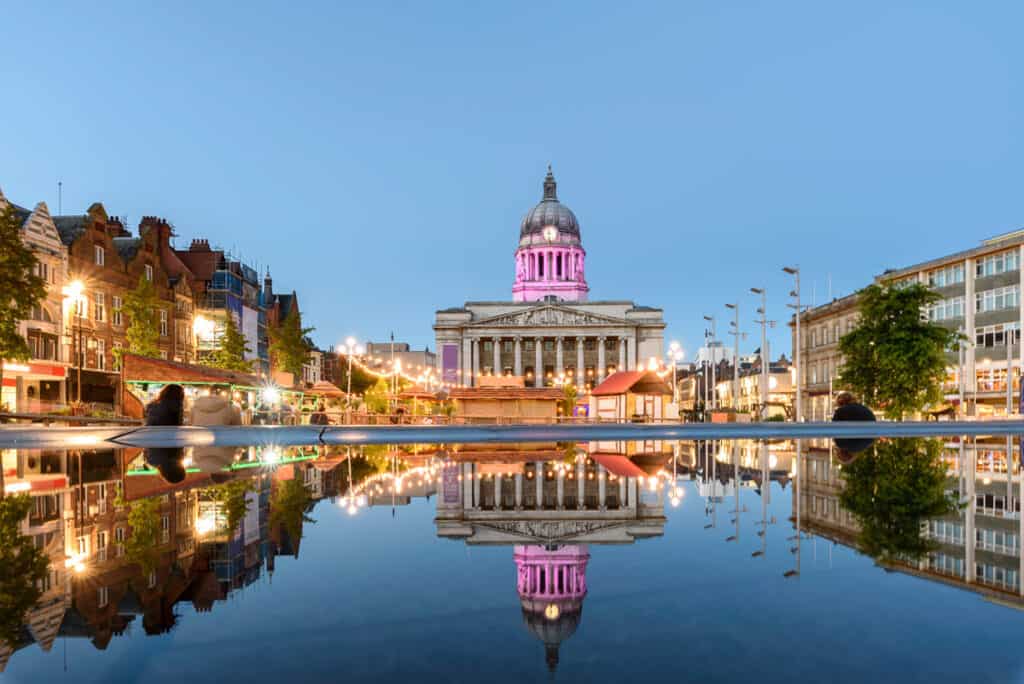 nottingham council house across water